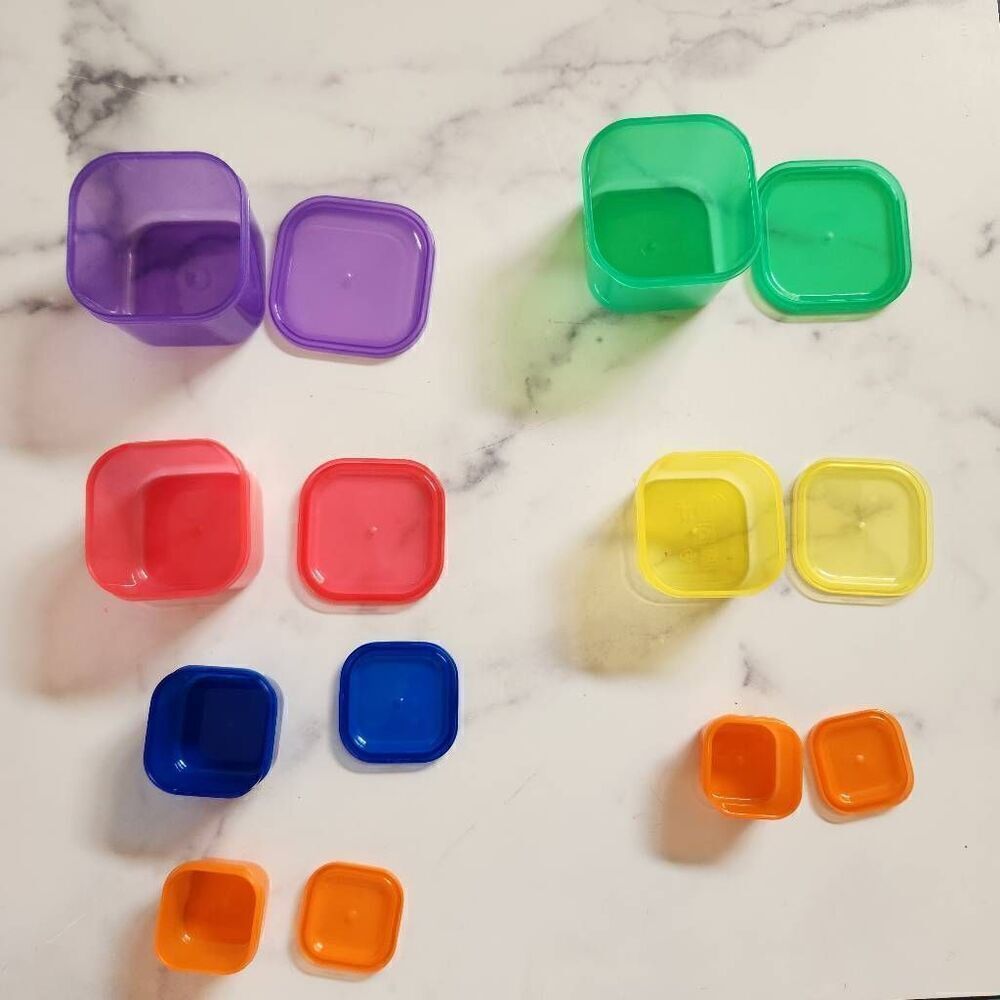 21 day fix Beachbody food storage square rainbow canisters many small portion si